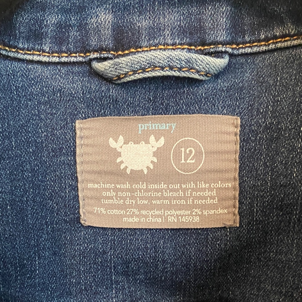 Primary Blue Denim Jacket - Picture 2 of 3